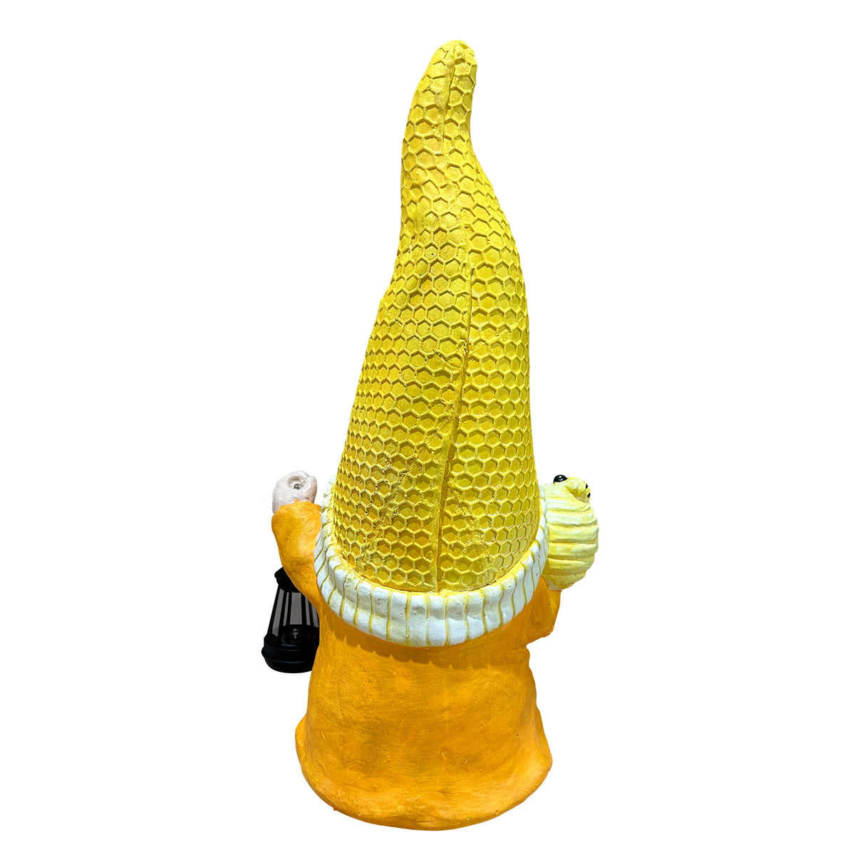 Bee Gnome Statue , Honeycomb Garden Gnome Decor, Gift for Plant & Bee Lovers