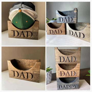 Father's Day Gift-Wooden Hat Holder Display Stand