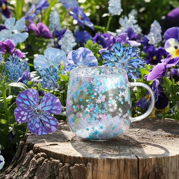 Glitter Floral Double
