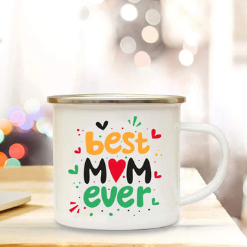Best Mom Ever Enamel Cups Mothers Day Gift for Mom Mommy Birthday Gifts