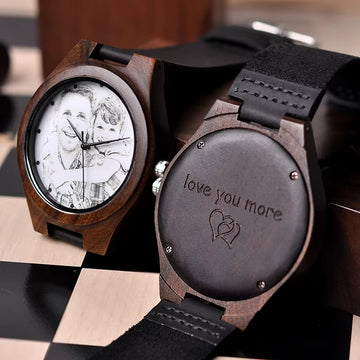 Personalized Men Watch Wooden Timepieces Special Family Present