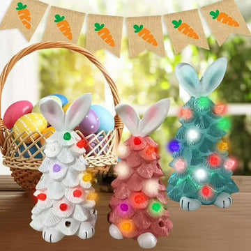 Easter Bunny Night Light 2025 Spring Easter Rabbit Tree Night Light
