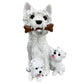 West Highland White Terrier Family Garden Statue Westie Dog Yard Decor Gift