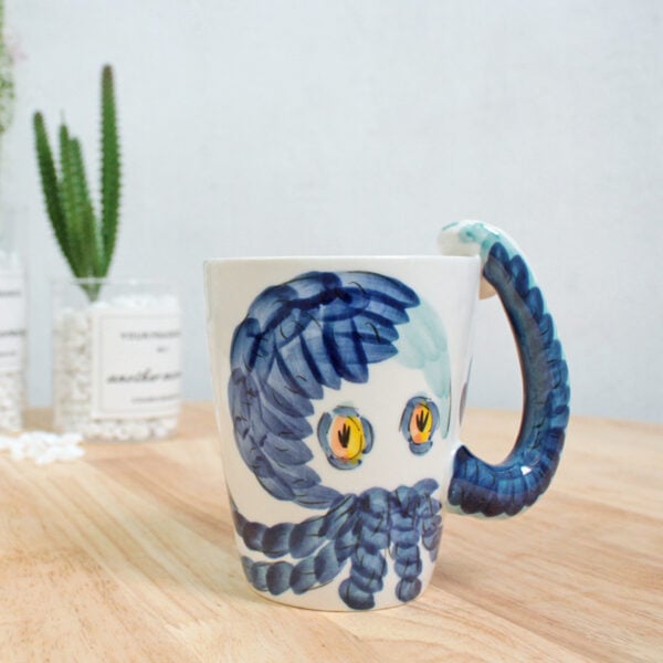 3D Hand-Painted Ceramic Animal Cup