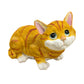 Lifelike Orange Tabby Resin Statue, Outdoor Garden Yard Decor, Gift for Cat Lovers