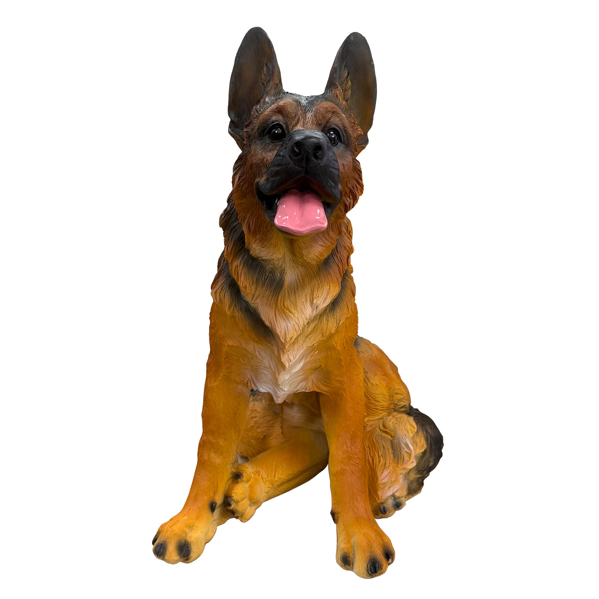 Lifelike German Shepherd Resin Statue, Outdoor Garden Yard Decor, Gift for Dog Lovers