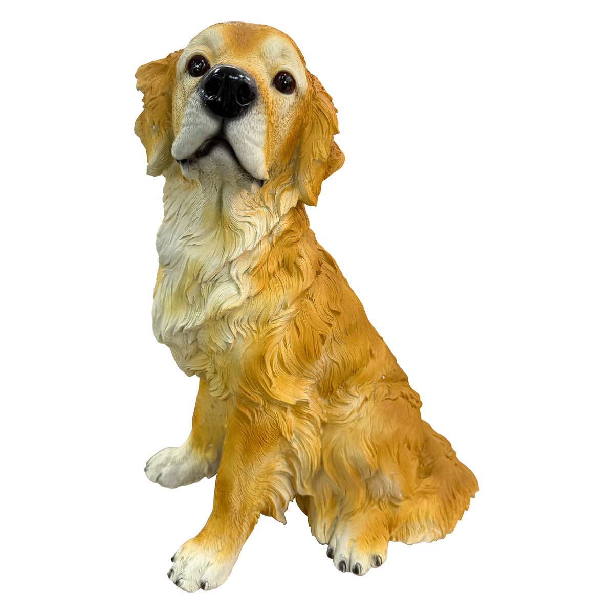 Lifelike Golden Retriever Resin Statue, Dog Garden Patio Decor, Gift For Dog Lovers