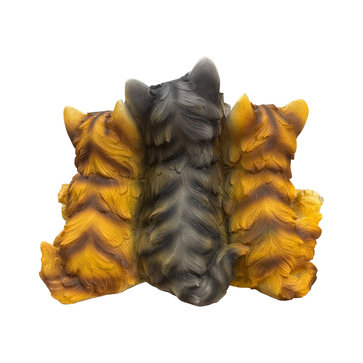 Three Kittens Welcome Resin Statue, Front Porch Entry Decor, Gift for Cat Lovers