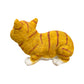 Lifelike Orange Tabby Resin Statue, Outdoor Garden Yard Decor, Gift for Cat Lovers
