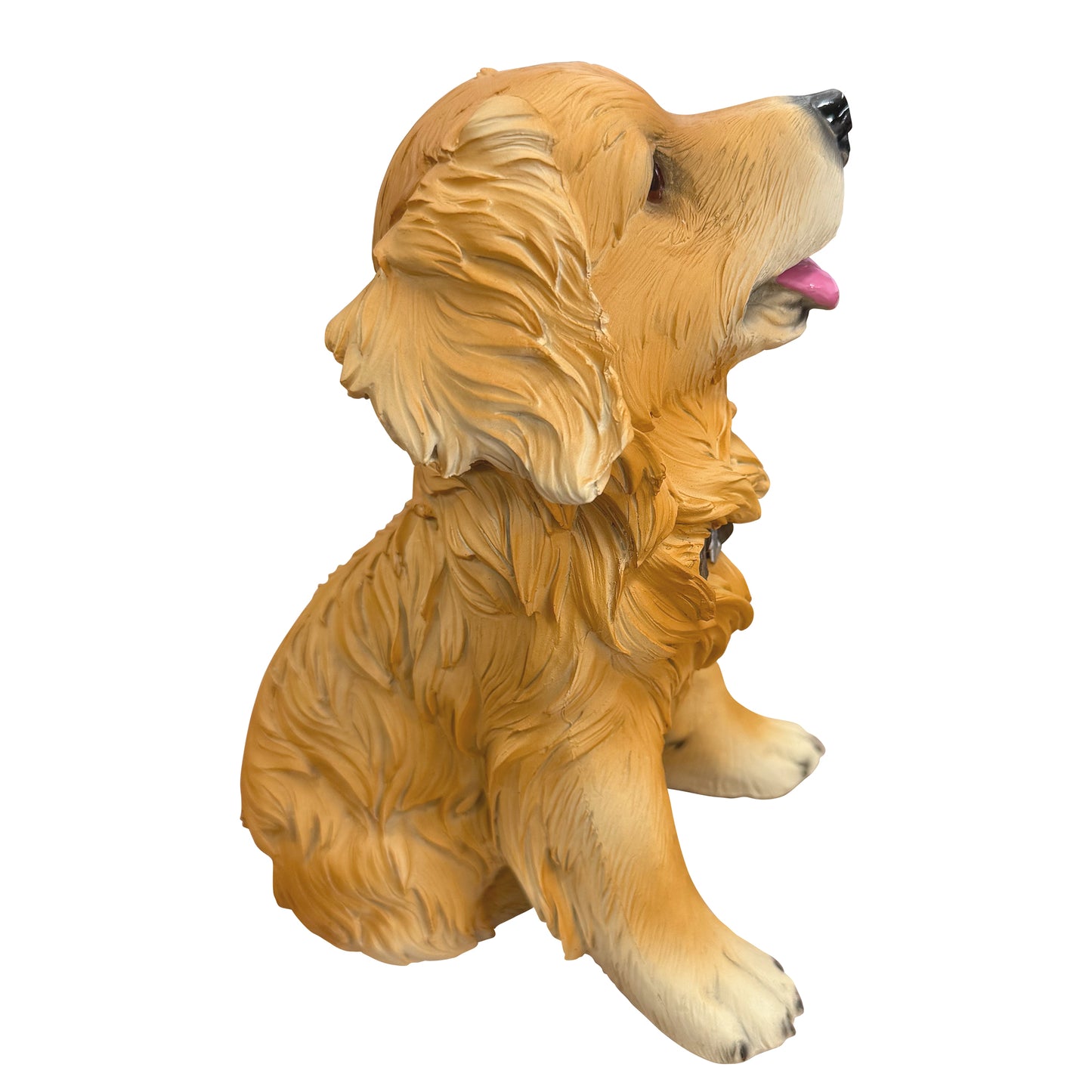 Lifelike Golden Retriever Resin Statue, Indoor & Outdoor Dog Decor, Gift for Dog Lovers