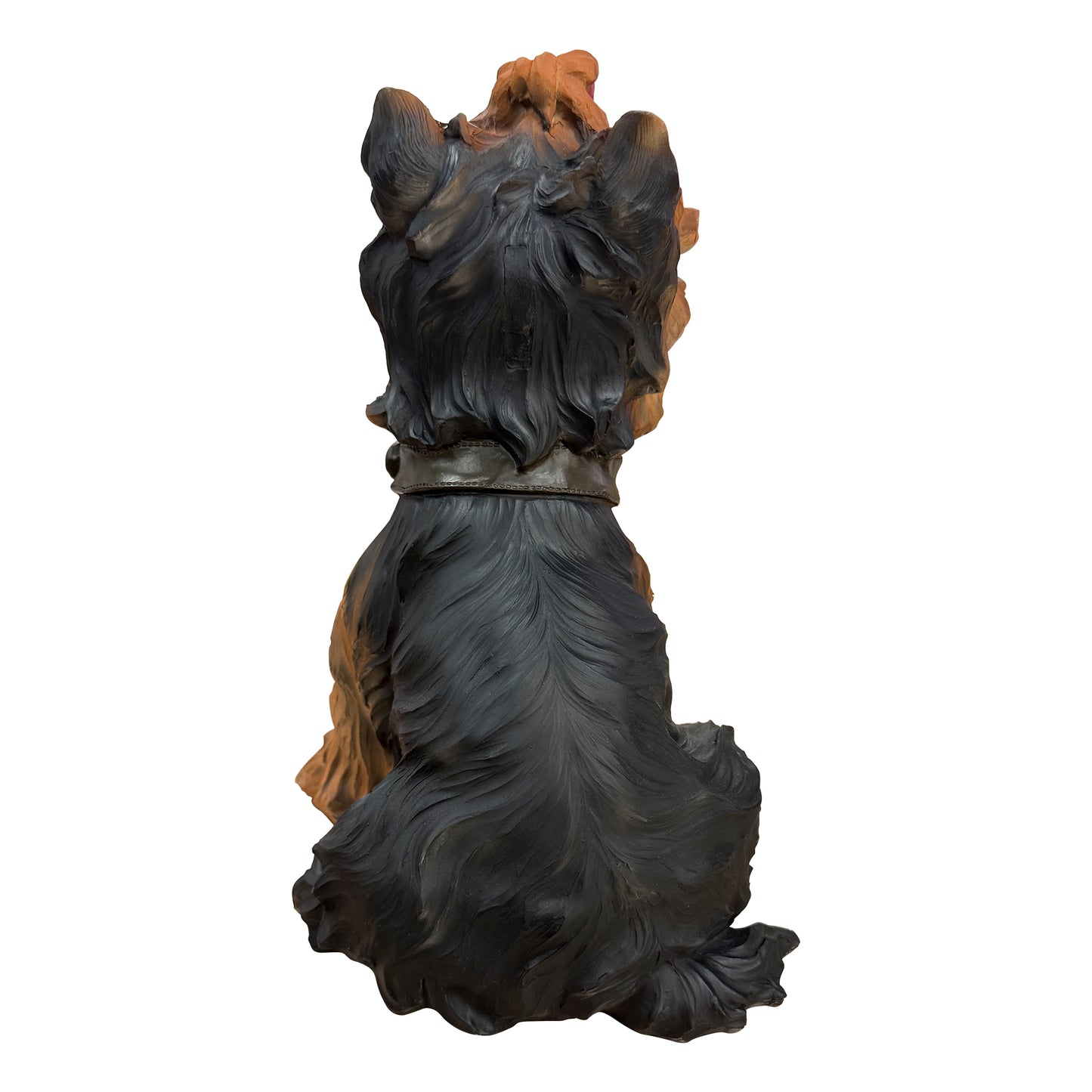 Lifelike Yorkshire Terrier Resin Statue, Cute Garden Yard Decor, Gift for Dog Lovers