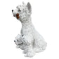 West Highland White Terrier Family Garden Statue Westie Dog Yard Decor Gift