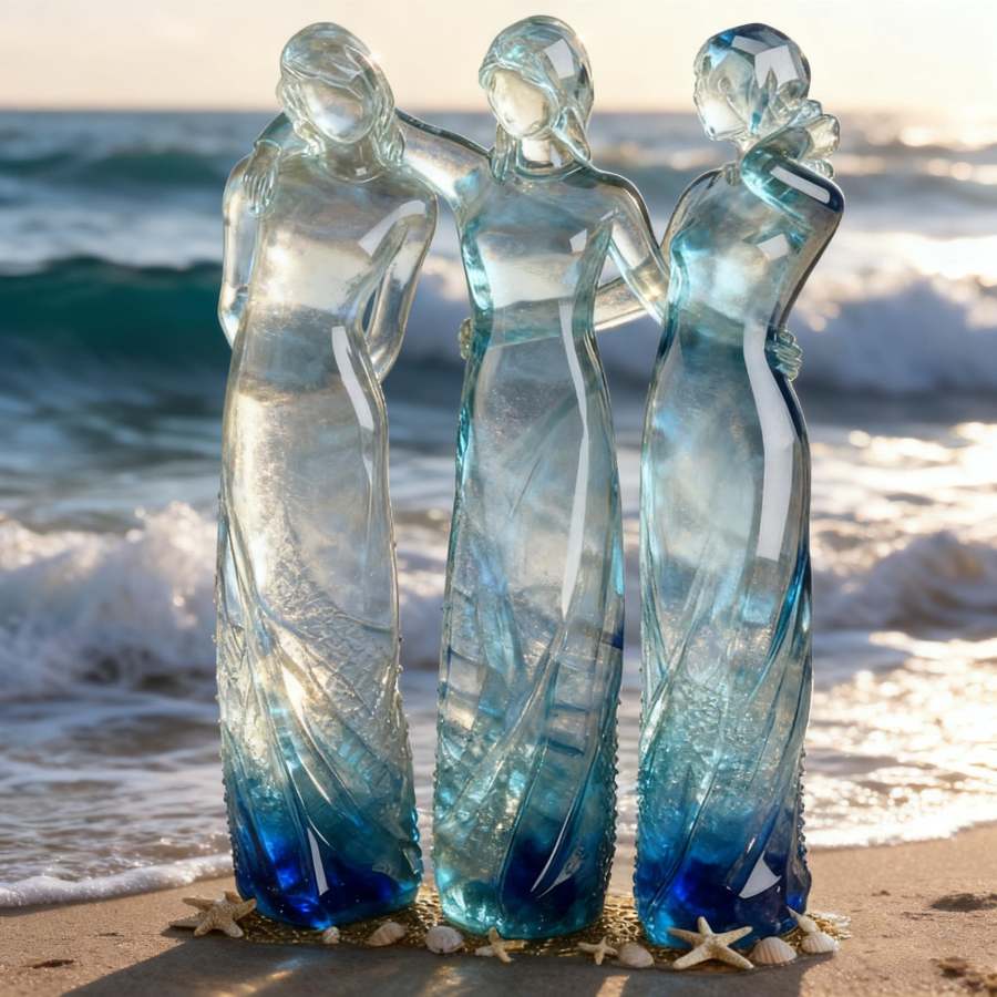 Ocean Sisters Sculpture – Three Sisters by the Sea