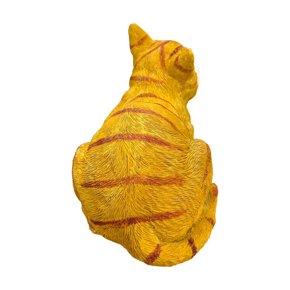 Lifelike Orange Tabby Resin Statue, Outdoor Garden Yard Decor, Gift for Cat Lovers
