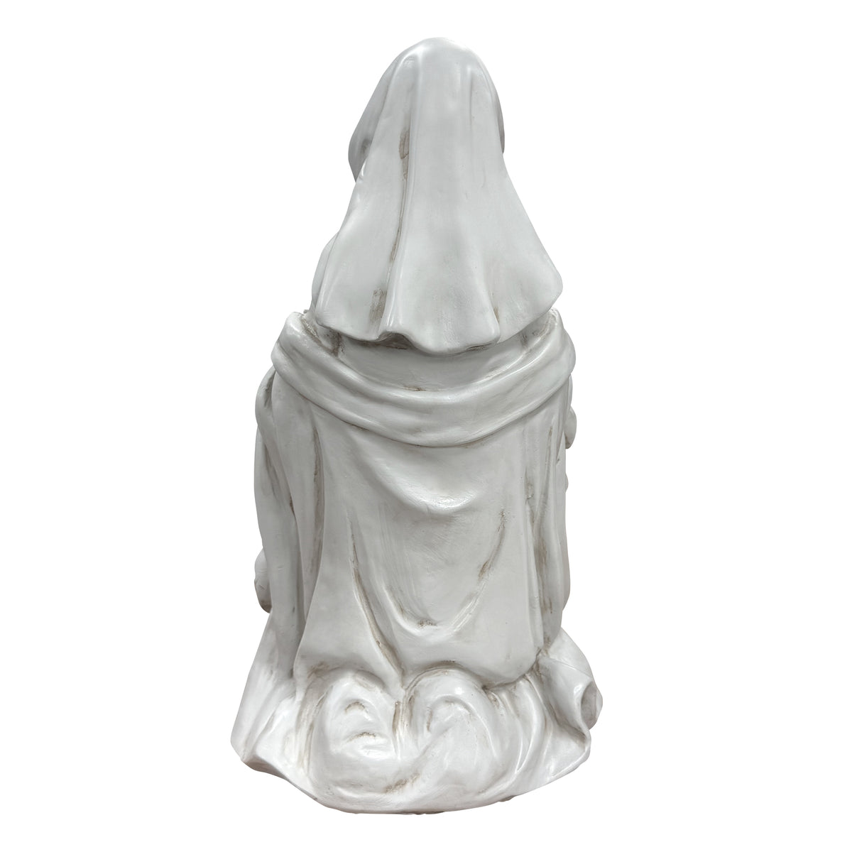 Kneeling Praying Virgin Mary Resin Statue, Religious Altar Decor, Spiritual Gift for Believers