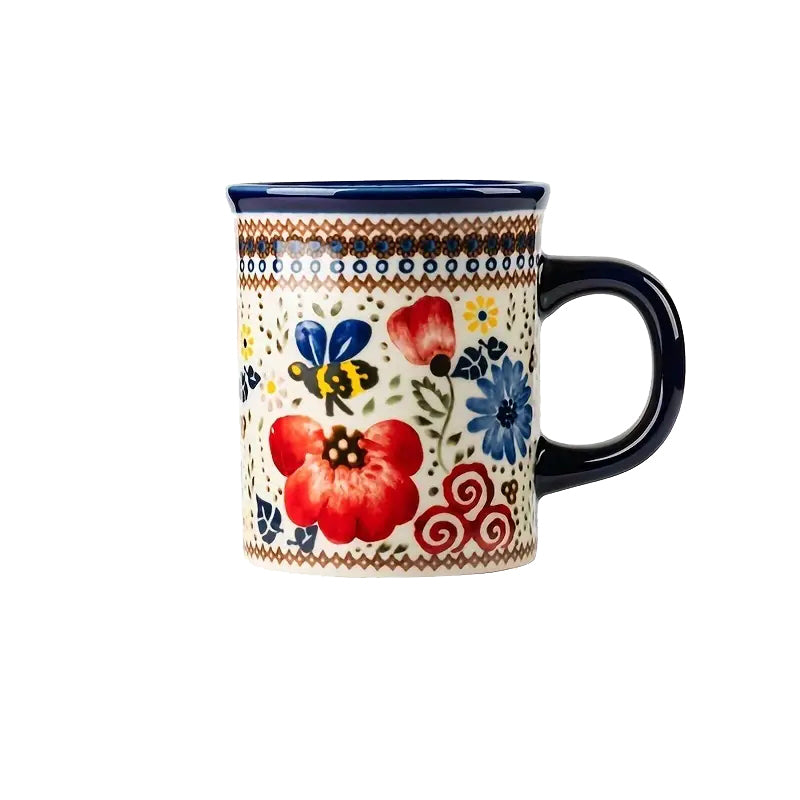Classical Gardening Floral Ceramic Coffee Mug (15oz)