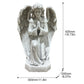 Kneeling Praying Angel Statue, Antique Stone White Resin Figurine, Religious Memorial Garden Decor, Indoor Home Angel Ornament