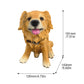 Lifelike Golden Retriever Resin Statue, Indoor & Outdoor Dog Decor, Gift for Dog Lovers