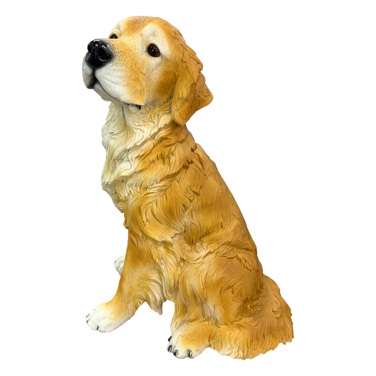 Lifelike Golden Retriever Resin Statue, Dog Garden Patio Decor, Gift For Dog Lovers