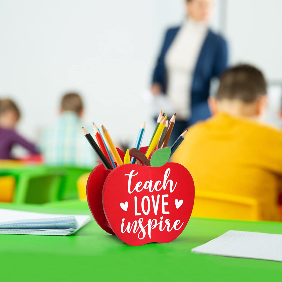 Apple Pencil Holder - Back to School Teacher Gift