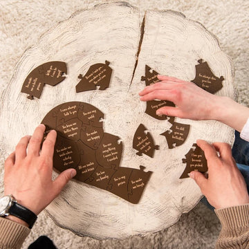 Reasons I Love You Heart Shaped Puzzle Gifts for Your Loved Ones