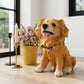 Lifelike Golden Retriever Resin Statue, Indoor & Outdoor Dog Decor, Gift for Dog Lovers
