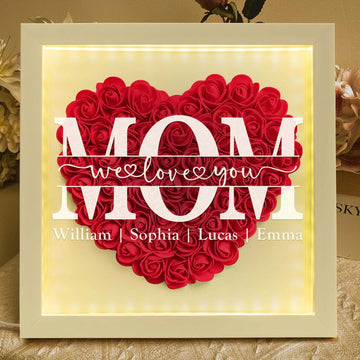 Customizable Heart-Shaped LED Light Box for Mother’s Day