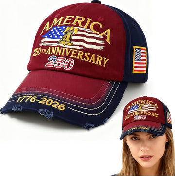 250 Anniversary USA Hat — A Gift for Veterans and Patriots