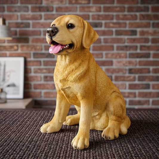 Bionic Realistic Labrador Statue, Weatherproof Resin Dog Decor, Gift for Dog Lovers