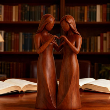 Sisterhood Wooden Figurine Set – Sisters by My Side