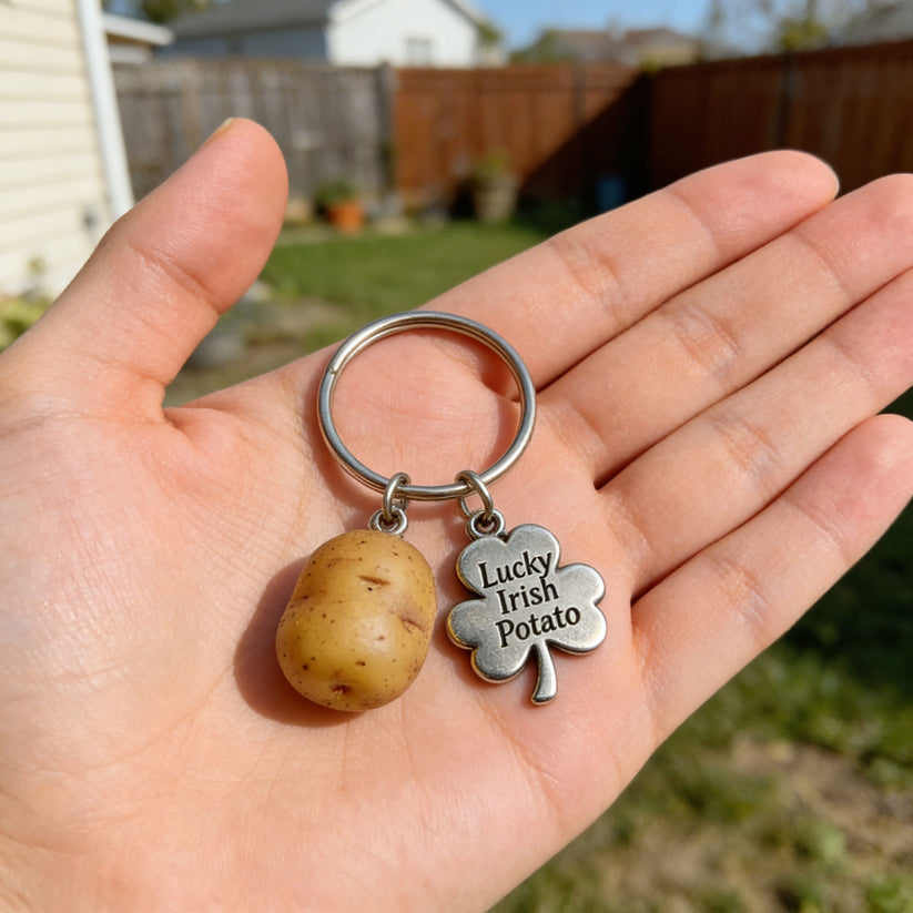 Lucky Irish Potato Keychain