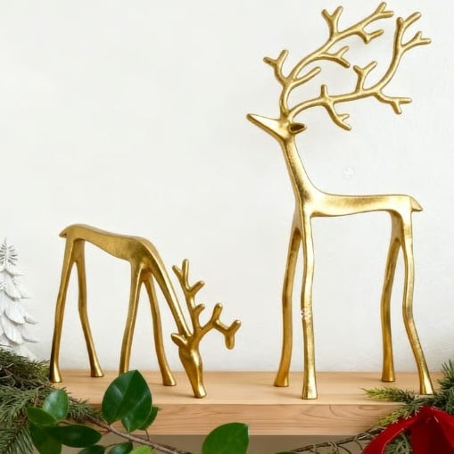 Black Reindeer Statues-Christmas Decorations