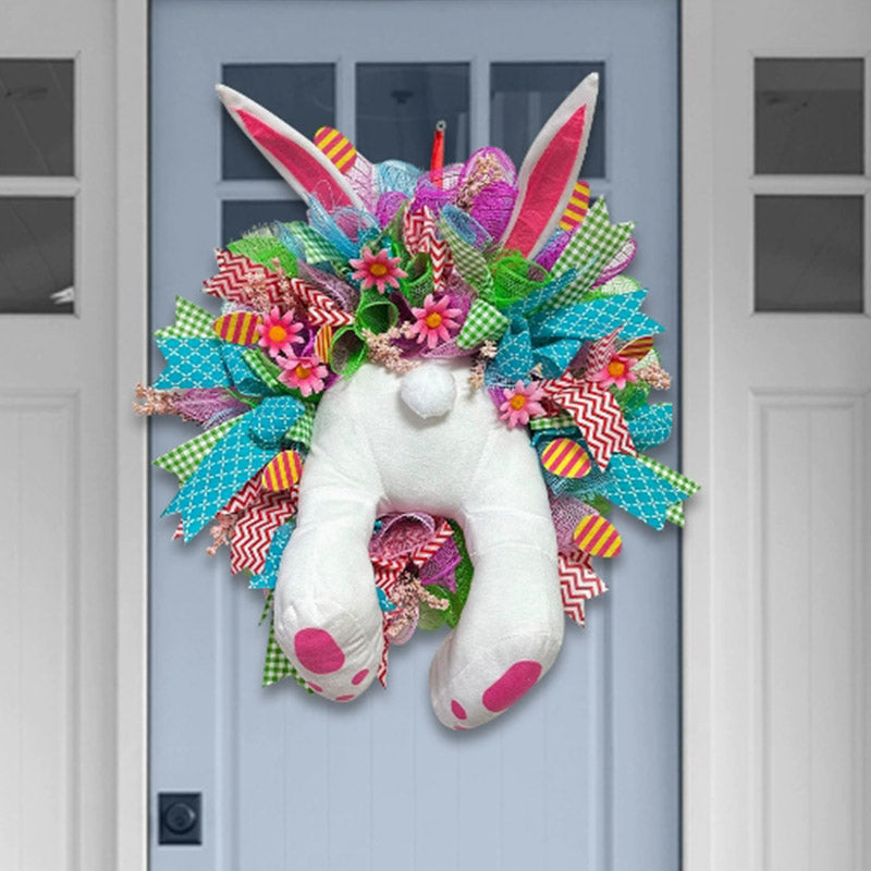 Easter Bunny Wreath Sticker
