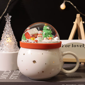 Santa Lid Ceramic Mug