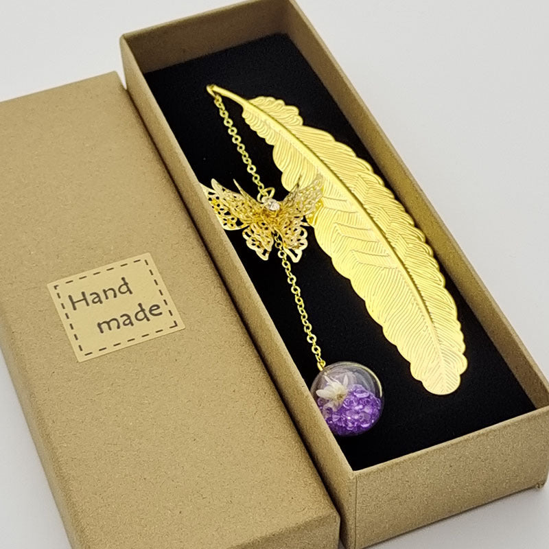 Angel's Feather - Metal Feather Bookmark