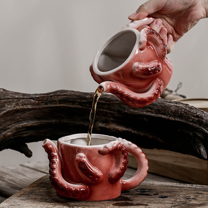 3D Octopus Ceramic Coffee Mug