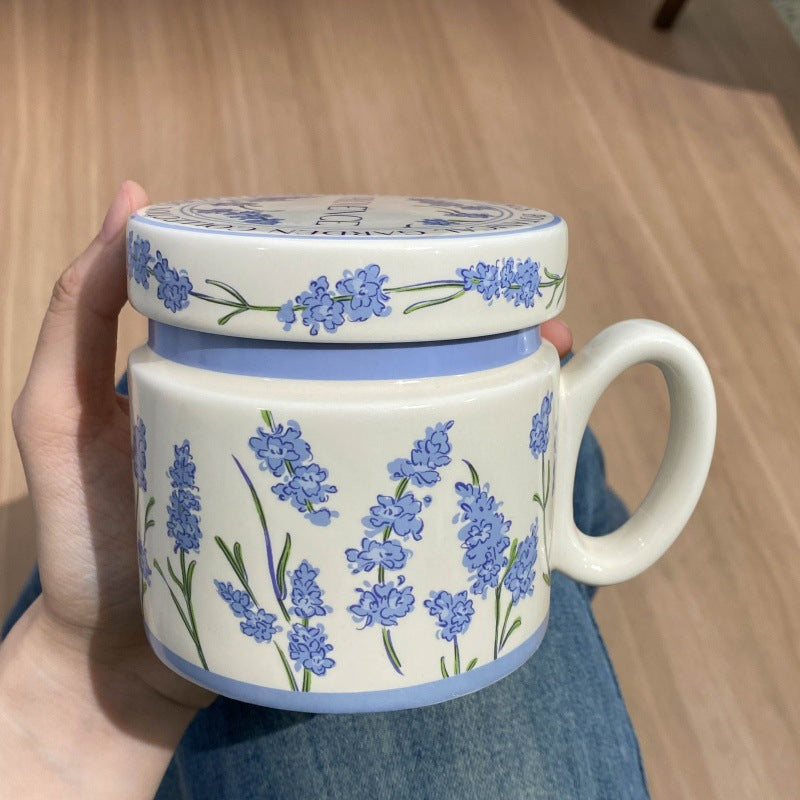 Floral Pattern Porcelain Tea Cup for Office and Home Use