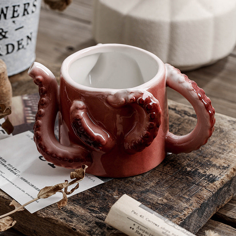 3D Octopus Ceramic Coffee Mug