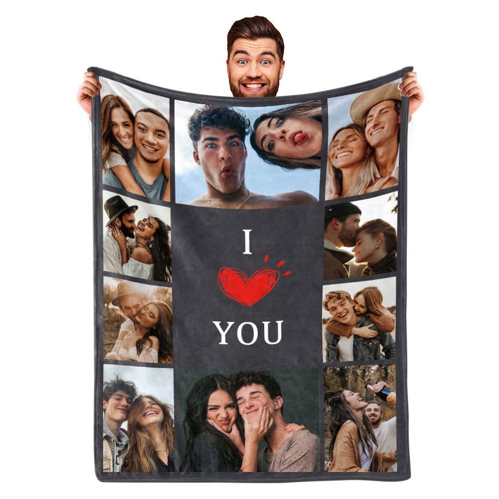 Personalized Photo Blanket with Custom Design