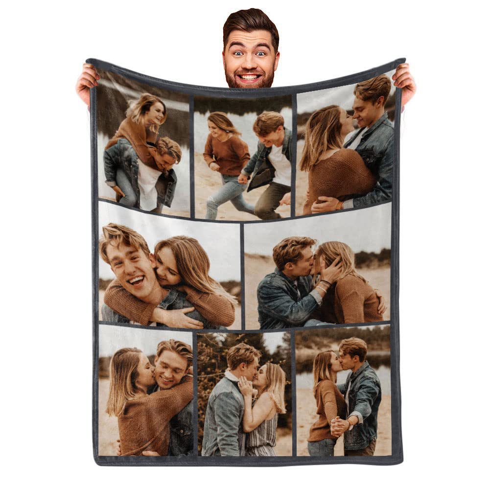 Personalized Photo Blanket with Custom Design
