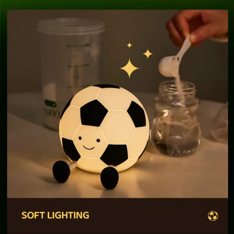 Rechargeable Football Night Light with 3-Level Dimming