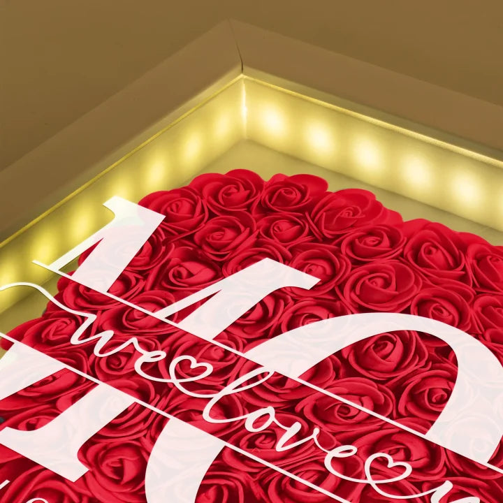 Customizable Heart-Shaped LED Light Box for Mother’s Day