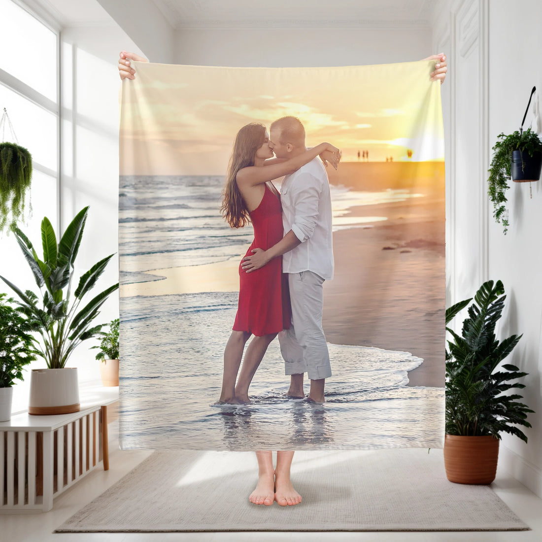 Personalized Photo Blanket with Your Pictures