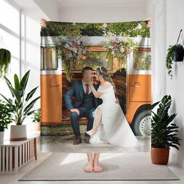 Personalized Photo Blanket with Your Pictures