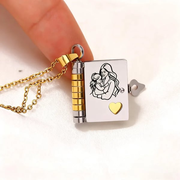 My Daughter Book Necklace
