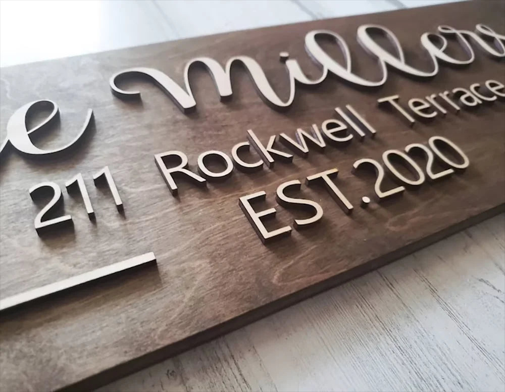 Personalized Wall Sign Wooden Home Wall Decor Custom Wood Sign