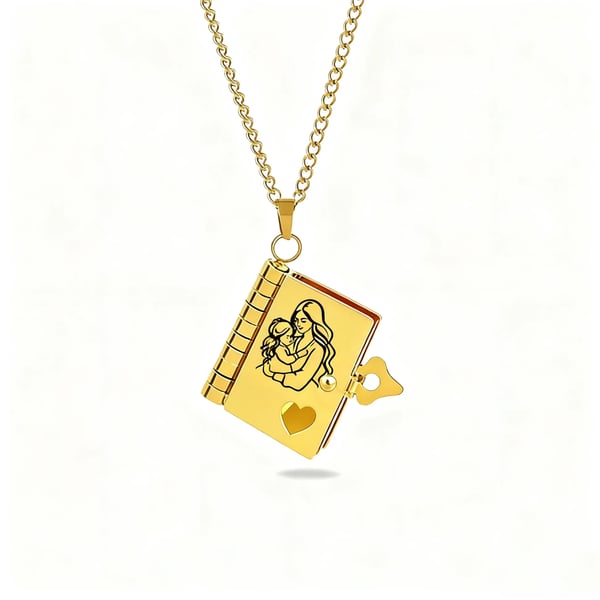 My Daughter Book Necklace