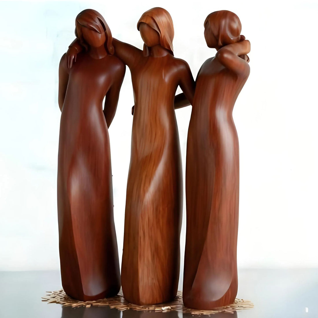Sisterhood Wooden Figurine Set – Sisters by My Side