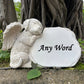 Personalized Dog Angel Memorial Garden Statue