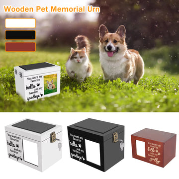 Personalized Pet Keepsake Memory Box for Dog or Cat Ashes